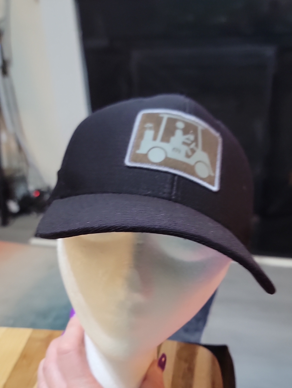 Black Trucker Cap with Patch - Brand Unspecified